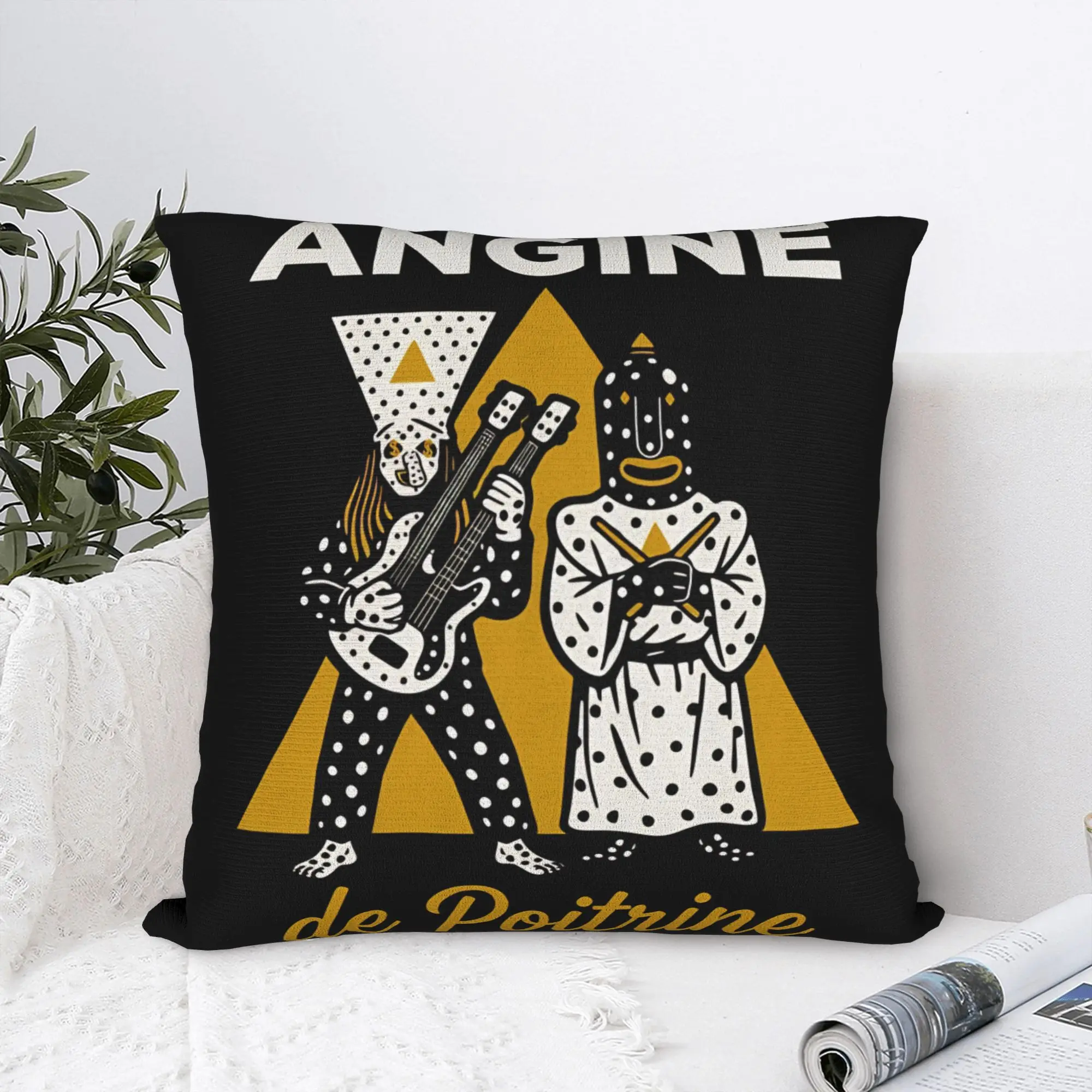 Angine De Poitrine Square Pillow Cases Polka Dot Cushion Covers Novelty Polyester Decor Throw Pillow Case Cover for Seat 40*40cm