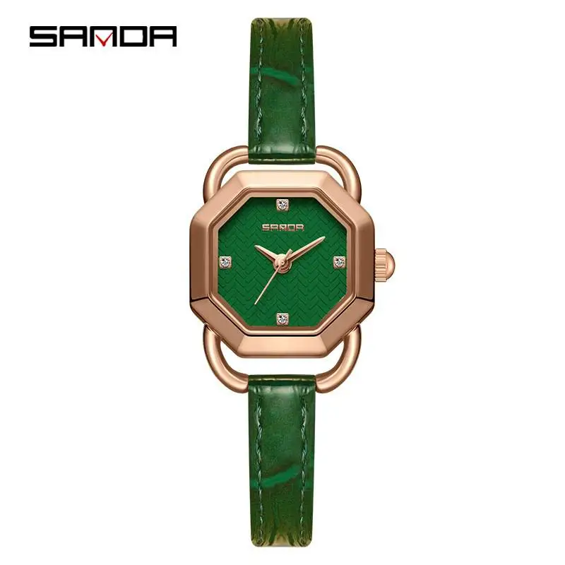 

Fashion Sanda 1129 New Design Elegant Octangon Dial Quartz Movement Ladies Top Brand Outdoor Water Resistant Analog Gifts Watch