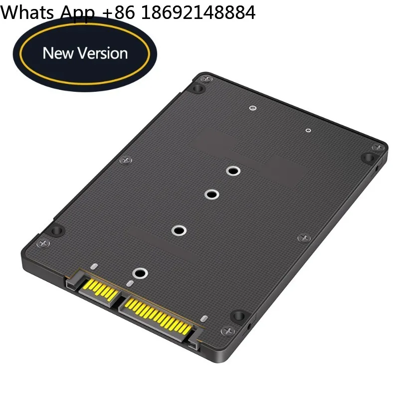 New NGFF M.2 B Key to SATA 2.5 Inch Adapter Cassette with Plastic Case for SATA Protocol