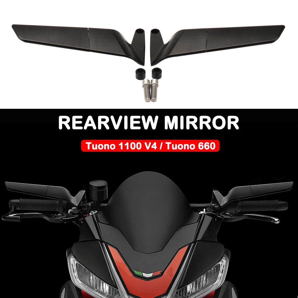 

Motorcycle Wind Wing Adjustable Rotating Rearview Mirror For Aprilia Tuono 660 Factory 2022 2023 Tuono 1100 V4 2019 2020 2021