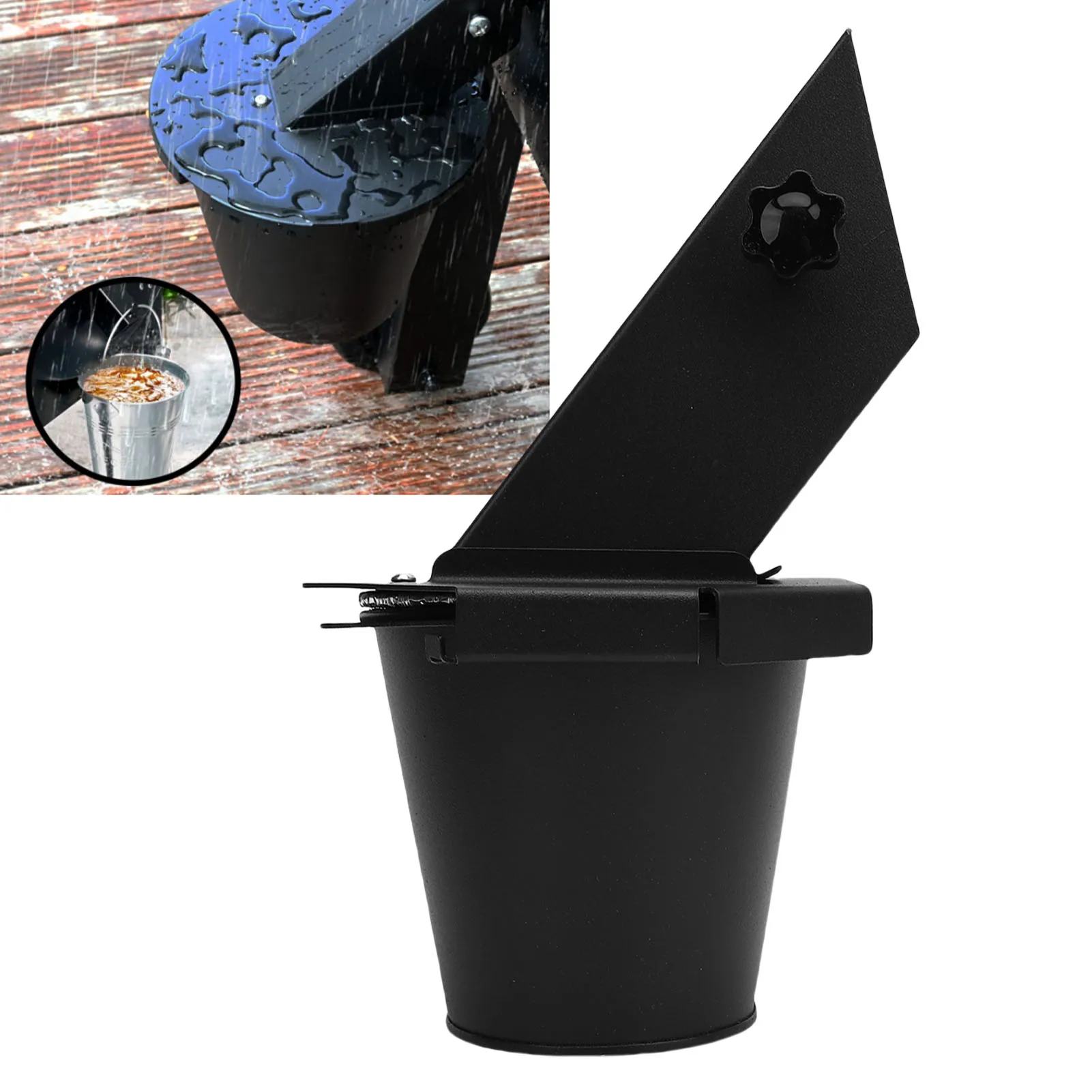 

Drip Bucket Fit for Traeger Smoker Grease Bucket Fit for Traeger Large Capacity Steel Grills Drip Bucket with Lid 12 Liners