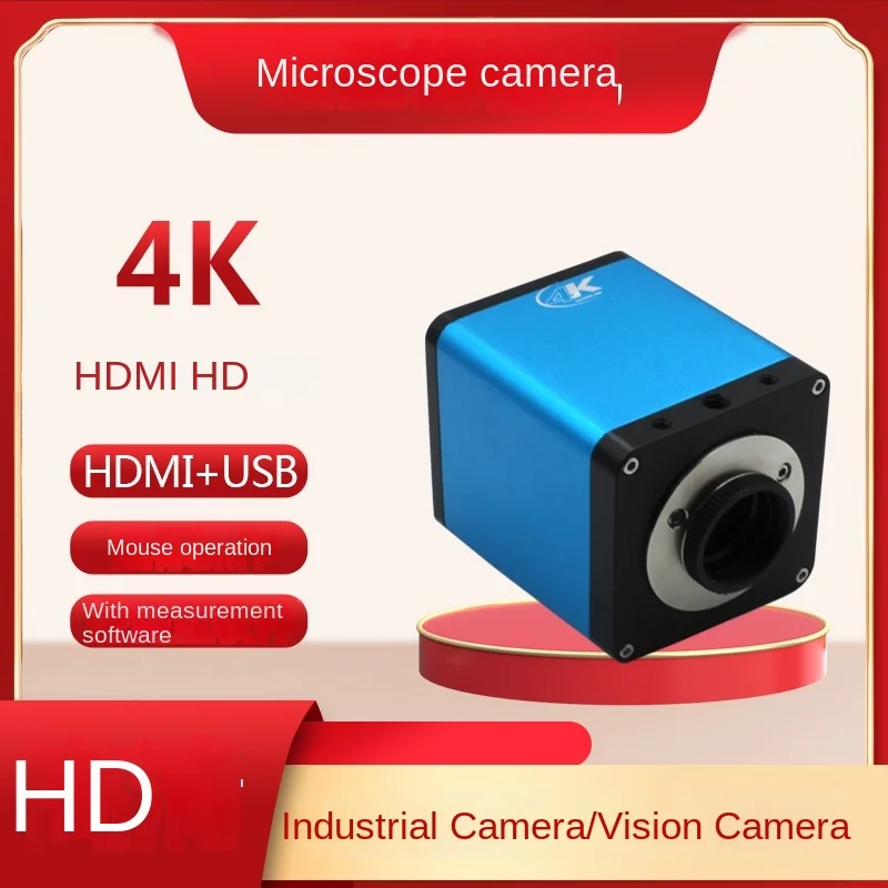 High definition HDMI industrial camera Electronic digital video microscope Full 4K color camera with measuring camera