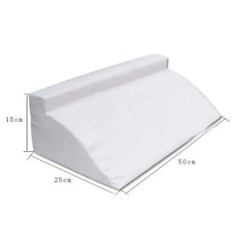 Sponge Orthopedic Acid Reflux Bed Wedge Pillow Back Leg Elevation Cushion Bedding Pillows White Blue Body Massage Relax