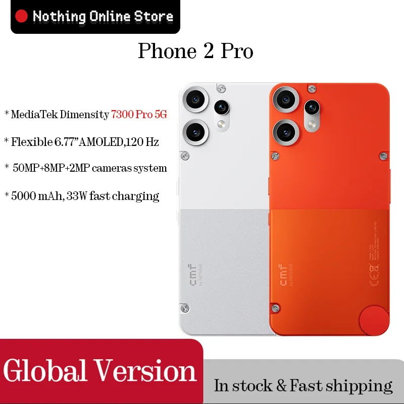 CMF Phone 2 Pro Global Version 6.77 AMOLED 120Hz MediaTek Dimensity 7300 Pro 5G
