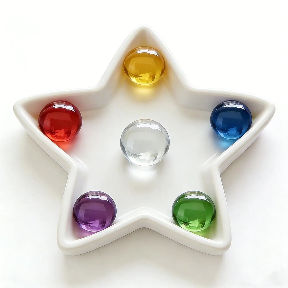 1-10Pcs Trans Parent Crystal Glass Balls Dia 50mm Home Decoration Balls DIY Handmade Access Roies Red Blue Green Yellow Purple