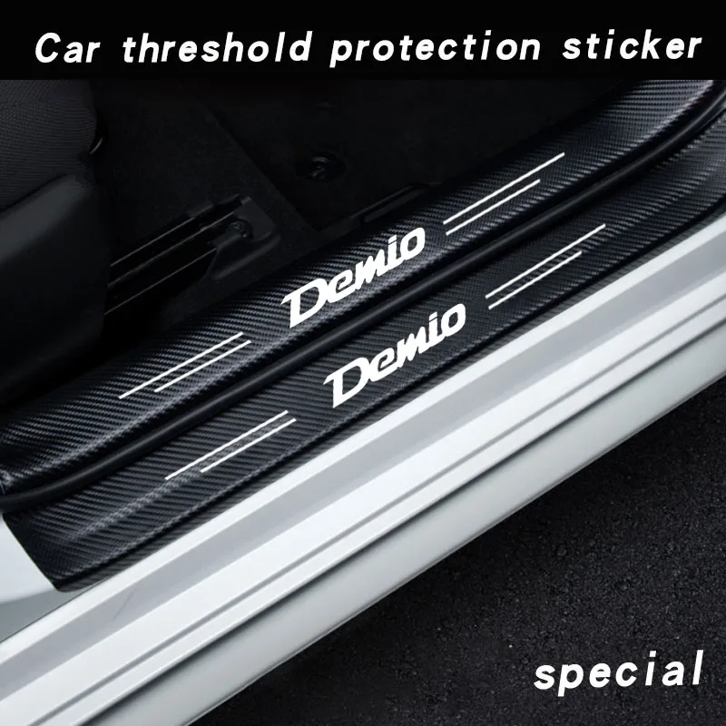 Car Door Sill Guard Plate Threshold Protector Running Entry Board Pedal Cover for Mazda Demio Car Accessories Rear Bumper Guard