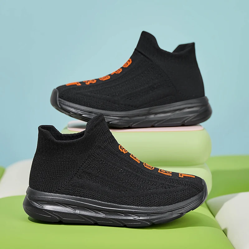 زوج من الأحذية الرياضية الشبكية عالية الجودة للأطفال في الفصول الأربعة، طراز ناعم بخطوة واحدة، مقاسات 27-38، MZC-693