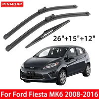 1/2/3/4/6 Piezas de Escobillas Limpiaparabrisas Delanteras y Traseras para Ford Fiesta MK6 2008-2016 2011 2012 2013 2014 2015, Accesorios para Automóviles