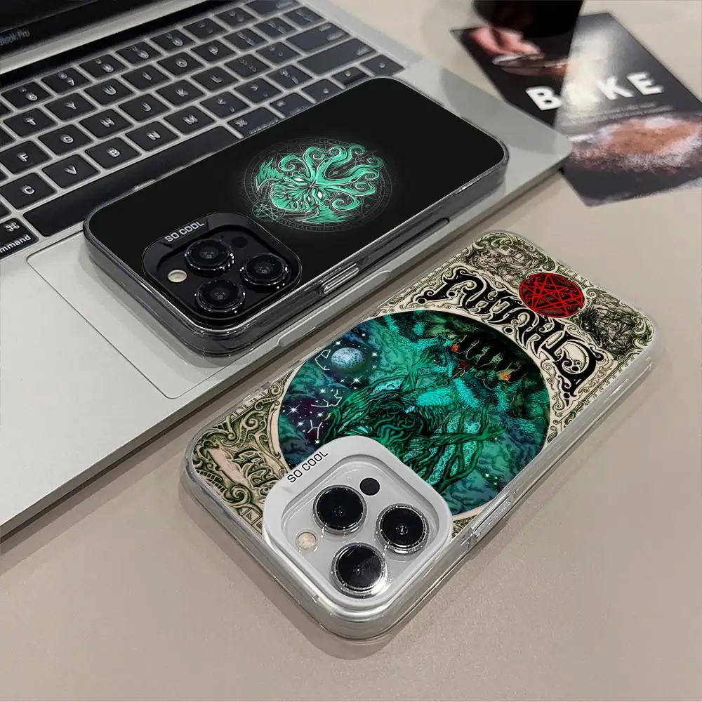 

Great Mythology Cthulhu Phone Case for iPhone 17 16 15 14 13 12 11 X XR XS Air Pro Max Plus Black Colorful Silver Cover