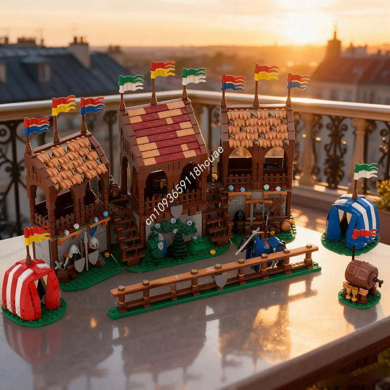 

1311pcs MOC Knight s Challenge Remake Castleed Model Building Christmas gift blocks creative Education Brick Kids toys Birthday