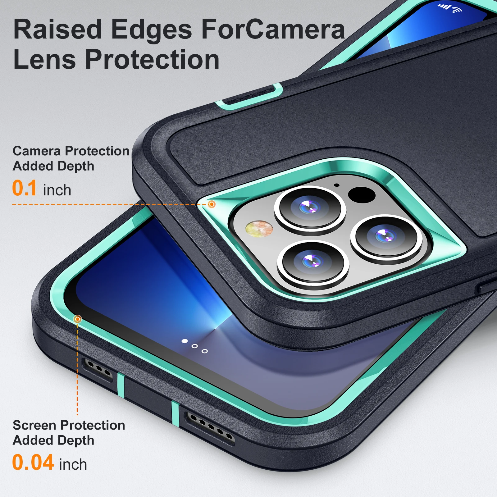 Heavy Armor Shockproof Defend Phone Case For iPhone 11 12 13 14 15 16 17 Pro Max 7 8 Plus SE 2022 Xs XR Plastic TPU Back Cover