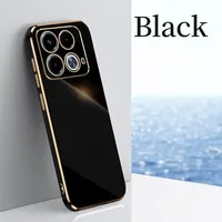 For Infinix Note 40 Pro 30 VIP Note 30 Pro Hot 40 30 30i Hot 30 Play NFC 20 20s Case Gold Cover Shockproof Protective Slim Cases