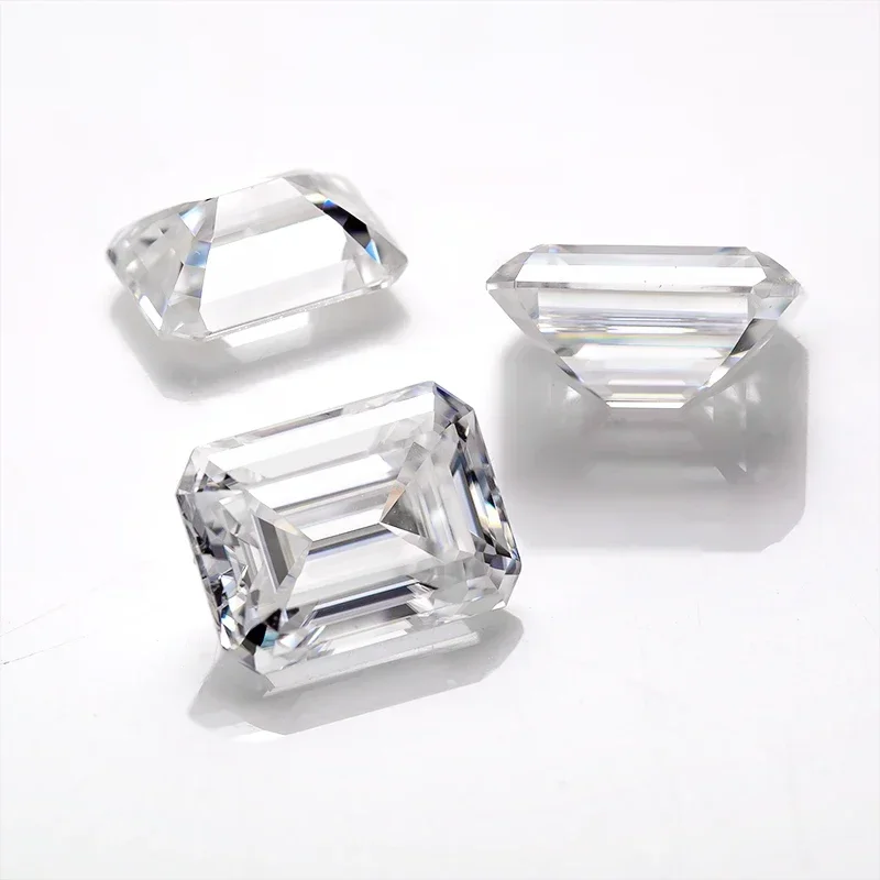 

New Emerald Shape Moissanite Stones D Color VVS1 White Loose Lab Gemstones Fine Jewelry beads for jewelry making beads