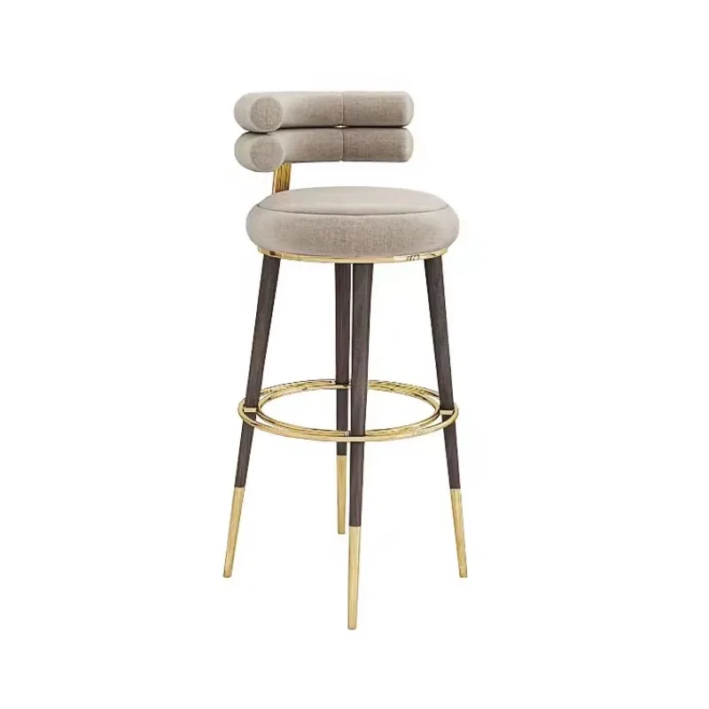 

Kitchen Solid Wood Leg Bar Stool Modern Colorful High Chairs for Counter Bar Stool Chair