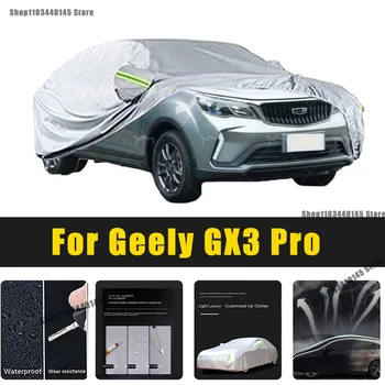 Full car covers outdoor sun UV protection dust rain snow Oxford car cover protector for Geely GX3Pro 2024 accessories