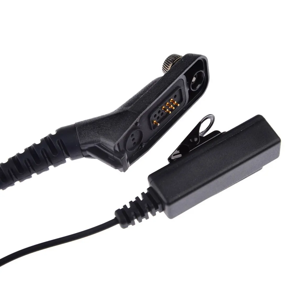 Auricular de tubo de aire de policía con micrófono, auriculares PTT para Motorola, Radio bidireccional, Walkie Talkie DP4400, DP4401, DP4600,