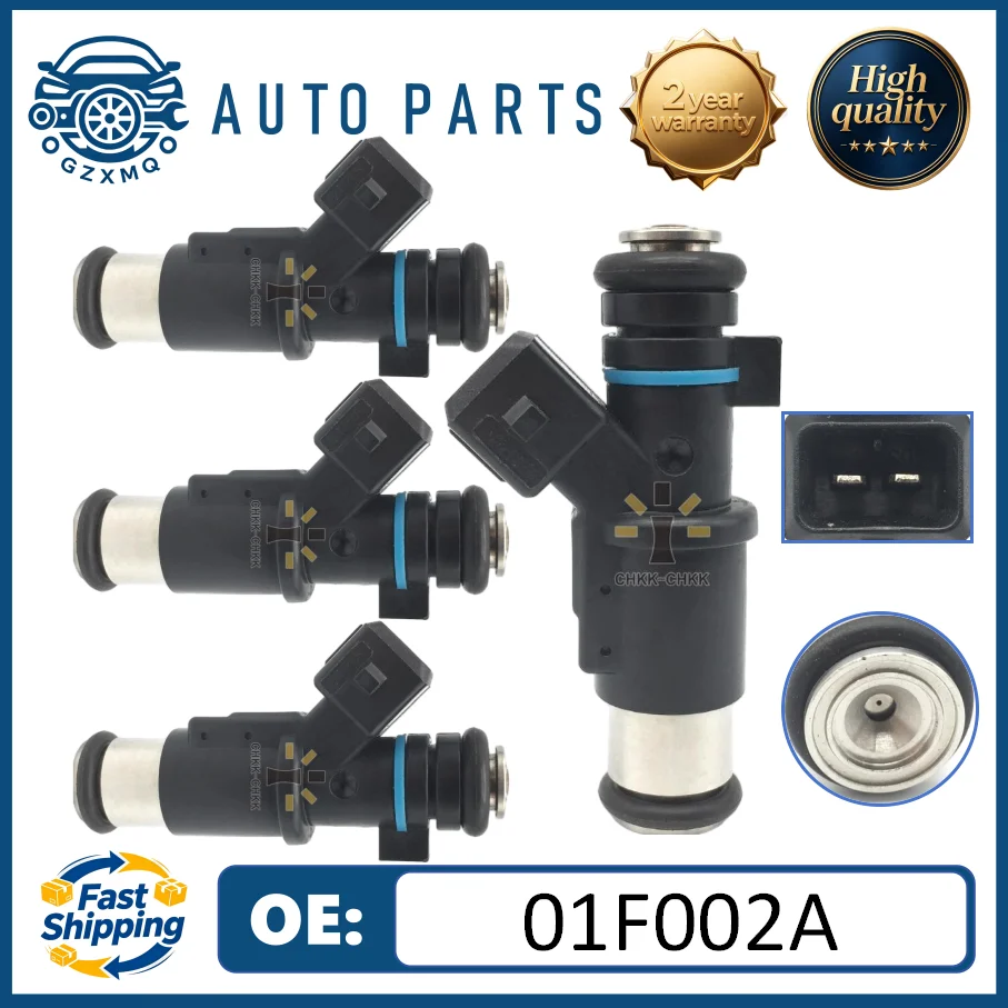 

High quality 01F002A 4pcs Fuel Injectors For Peugeot 106 206 306 1007 Partner Citroen Berlingo C2#1984E0 0280156357 348001
