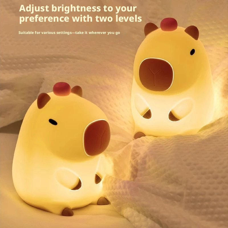 

Capybara Pat Night Light Birthday Gift Cute and Practical for Graduation, Adorable Decoration for Girls, Gift for Children