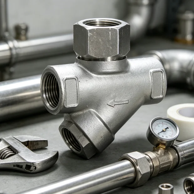 CS19W Thermodynamic Stainless Steel Y-Type Thread Disc Steam Trap DN15 DN20 DN25 Steam Drain Valve