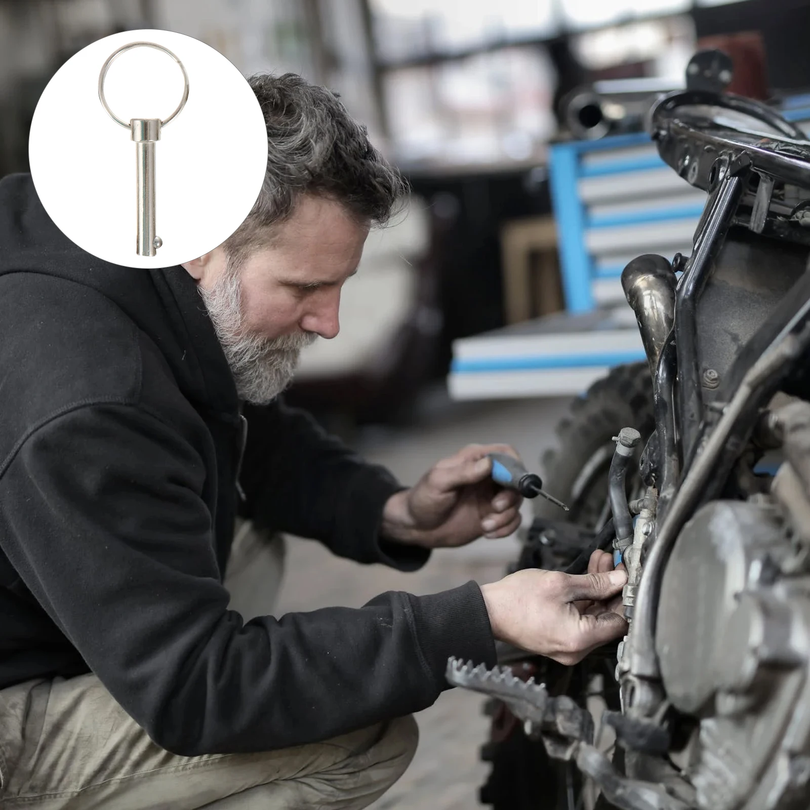 

5pcs Stainless Steel Ball Latch Locking Safety Coupler Pin Marine Grade Carbon Steel Corrosion Resistant