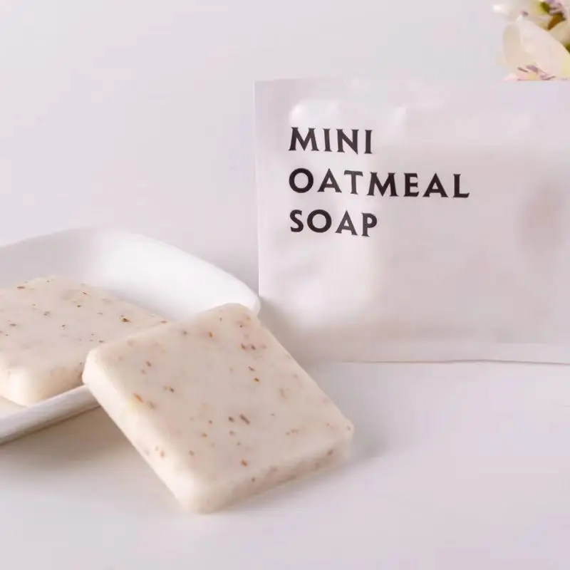 Free Shipping Mini Oatmeal Soap Hotel Supplier Wholesale Professional Washing Body Cleaning Private Appliance 20g Portable Beaut