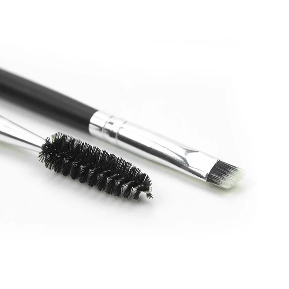 3 pçs profissional escova de sobrancelha ferramenta de maquiagem para mulheres leve fácil de usar bela maquiagem preto rímel escova