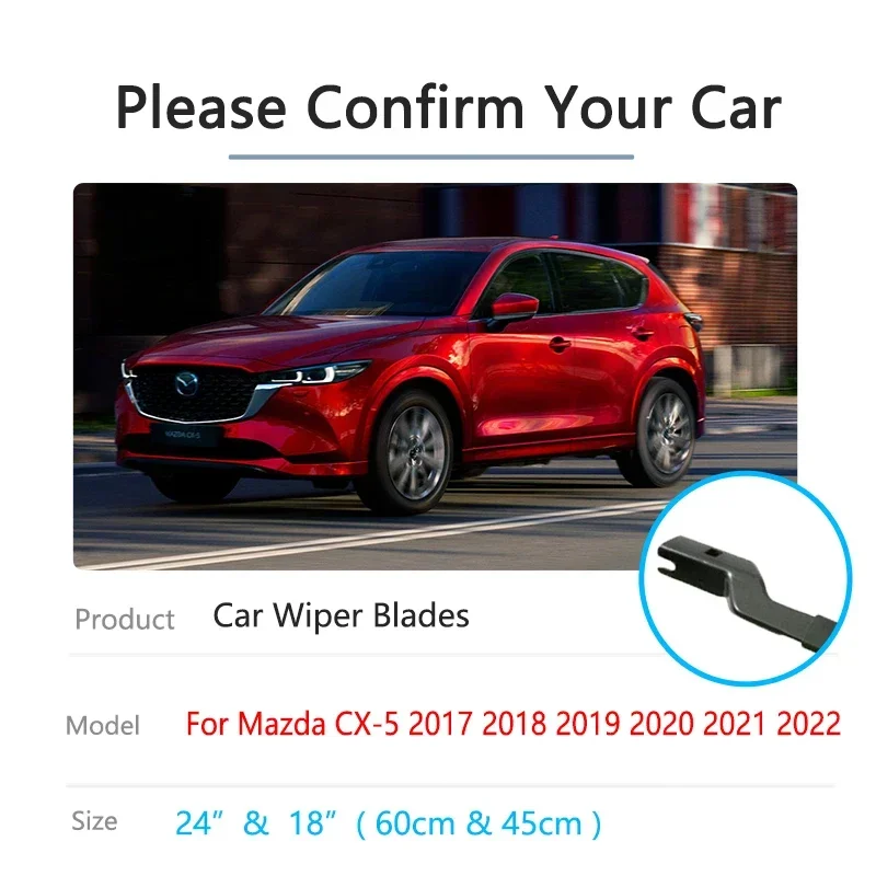 Для Mazda CX-5 CX5 CX 5 KF MK2 2017 2018 2019 2020 2021 2022 Комплект дворников переднего и заднего стекла Щетки для чистки лобового стекла