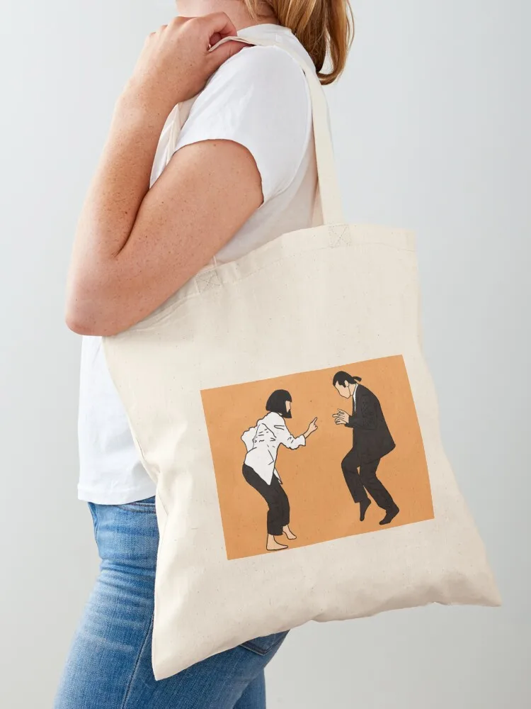 Pulp Fiction Dancing Scene Tote Bag eco pack eco bag folding reusable shopping bag