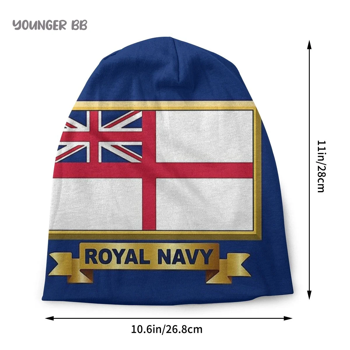 Bonnet Hats British flag Men Women's Knitting Hat ROYAL NAVY White Winter Warm Cap Beanies Thermal Elastic Caps