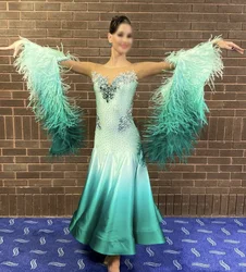 New Competition ballroom Standard dance dress dance clothing stage wear Women dance dress