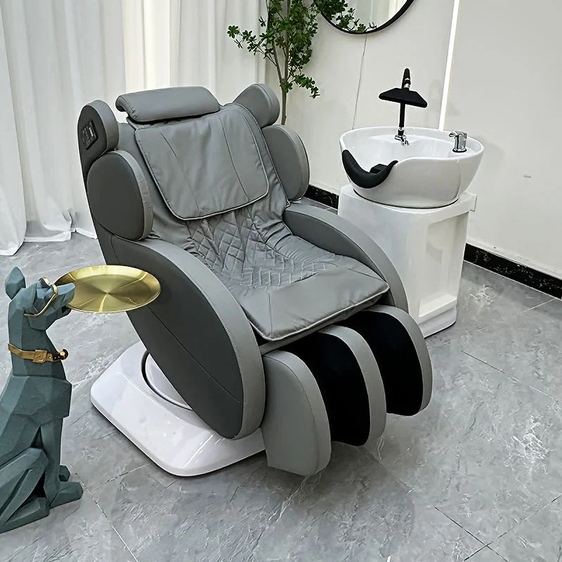 

New Electric Massage Rotatable Shampoo Bed with Customizable Colors 2 Motor Massage Bed for Salon