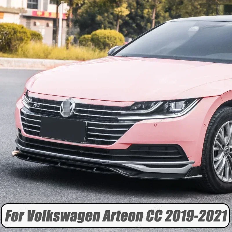 

New！ For Volkswagen Arteon CC front bumper lip separator spoiler diffuser protective cover body modification parts 2019-2024