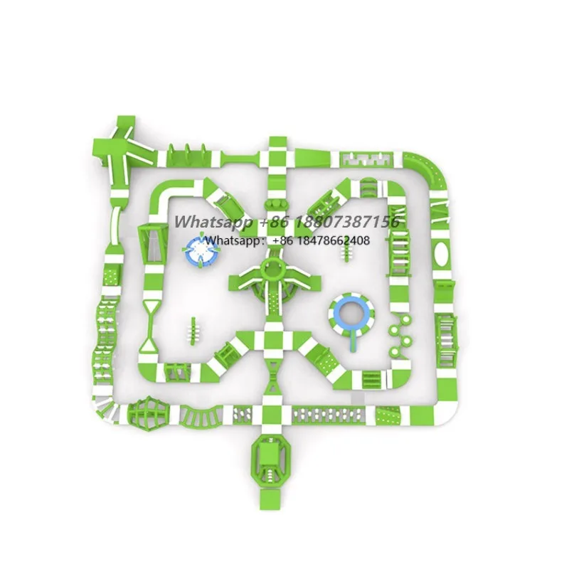 Large Amusement Park Adult Children Outdoor Custom Water Play Equipment Inflatable Water Park