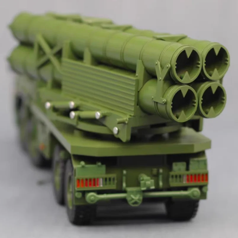 1:32 Scale Tactical Truck Missile Transport Launch Vehicle Alloy Finished Model Simulation Static Collectible Toy Gift Souvenir