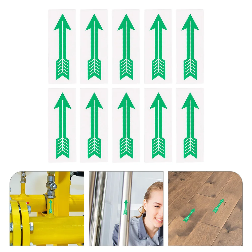

10 Pcs Direction Mark Sticker Sign Decal Safety Stickers Floor Marking Decals Directions Indication