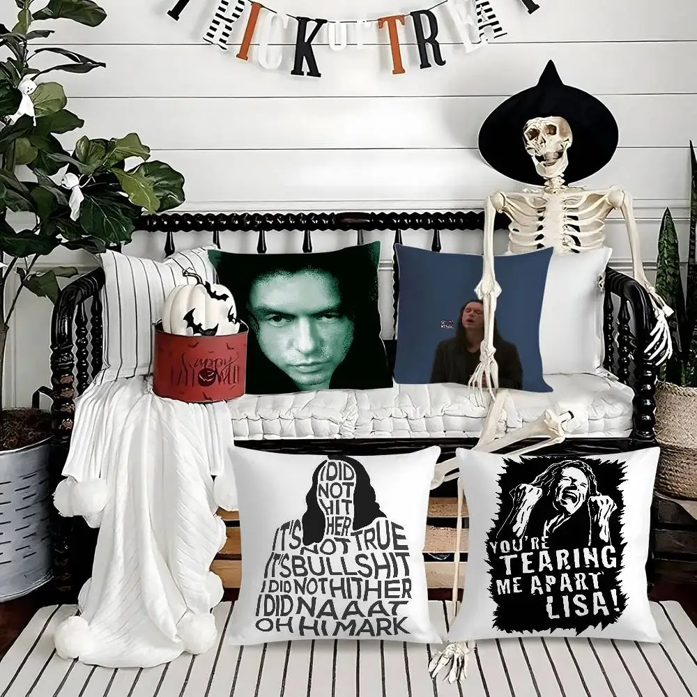 

Movie The R-Room T-Tommy WiseauS Pillow Case Soft Plush Fabric Double Sided Print Decorative Home Living Room Gift Cushion Cover