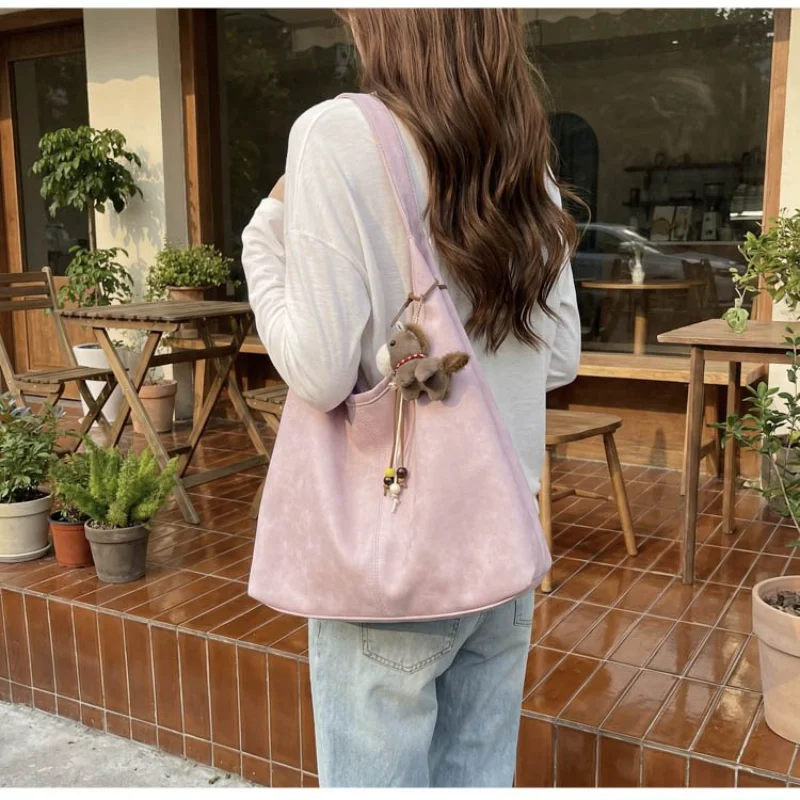 

Vintage Chic Large Hobo Crossbody Bag with Wide Shoulder Strap Pony for Dating Work Errands Daily Casual Weekend Wear Everywhere