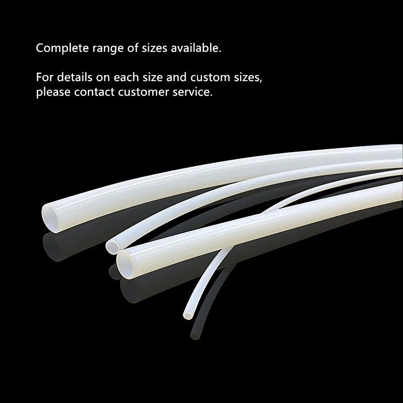 Tubo de PTFE resistente a altas temperaturas de tamaño completo, tubo de plástico ignífugo, muestras de manguera de PTFE flexibles resistentes a la corrosión