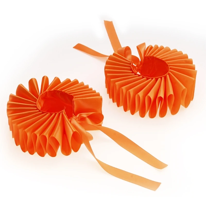 652f Renaissances Ruffled Collar Garfaça Colar com punhos pulso definido para mulheres