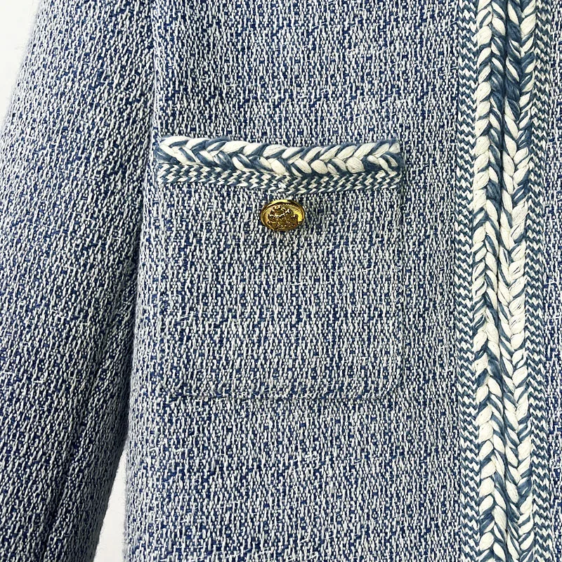 سترة عطرية صغيرة بتصميم عصري وأنيق وراقي برقبة دائرية