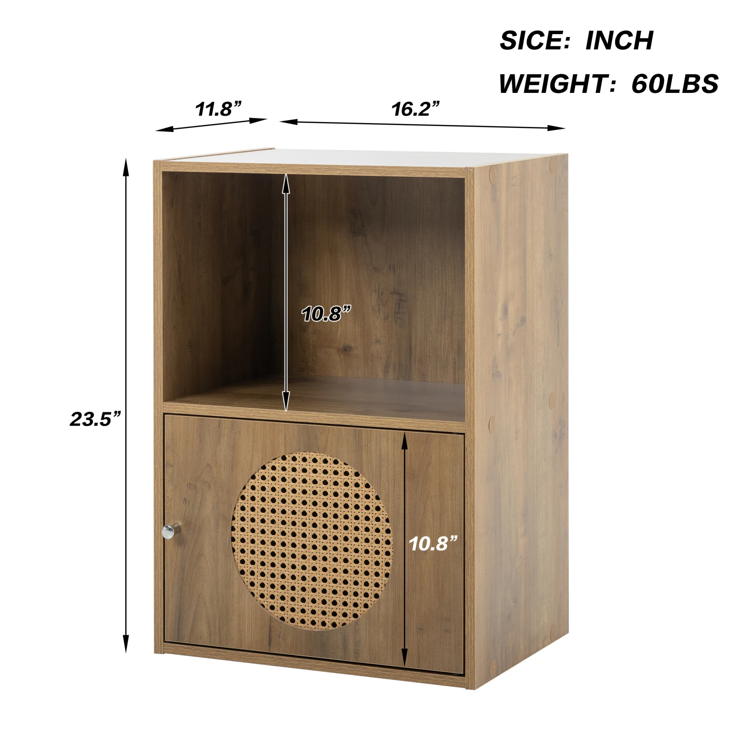 Bathroom storage cabinet,small storage cabinet,ratten locker, 1 door cabinet,living room, bedroom, home office floor cabinet, ru