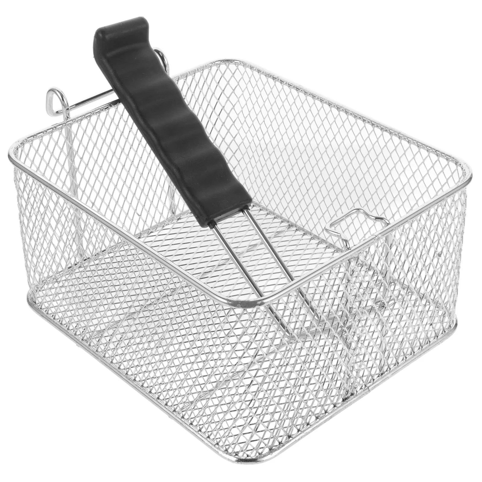 

Deep Frying Basket with Sturdy Handle Stainless Steel Fryer Basket for Fries Onion Rings Turkey Hot Pot Cooking Reusable Compact