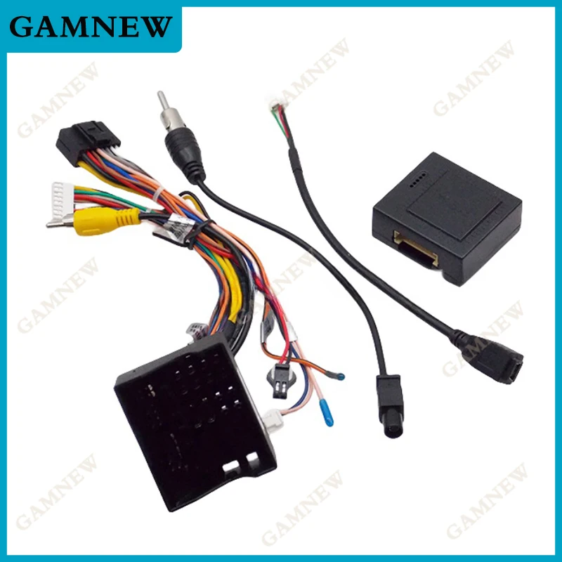 Car 16Pin Stereo Wiring Harness Power Cable With Canbus Box Decoder For Roewe 360 550 I5 RX5 RX3 I6 EI5 MG GS ZS 3 5 6