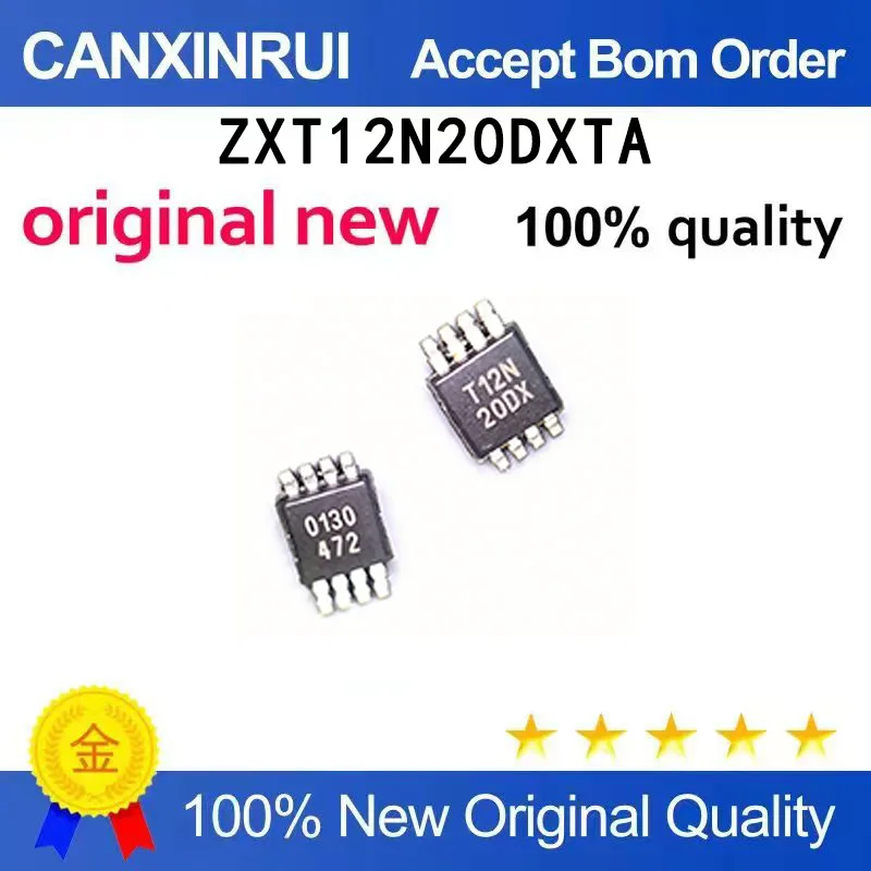 

(5-100 pieces)ZXT12N20DXTA T12N20DX transistor MSOP-8 brand new