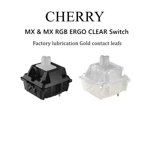 CHERRY MX RGB ERGO CLEAR Switch 3 Pins Tactile Mechanical Keyboard Switches Factory Lubed Gold Contact Leafs Custom Gaming Kit