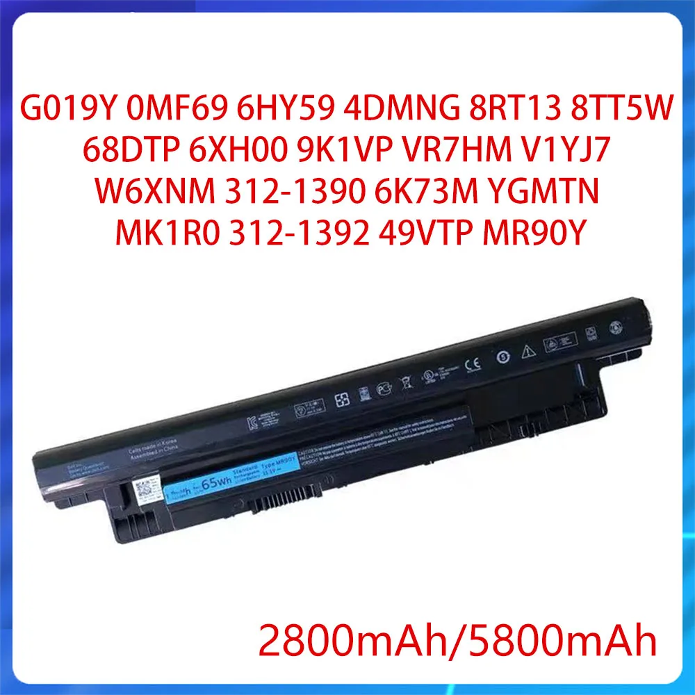 NEW 2800mAh 5800mAh For Inspiration 14 3437 3441 17 3721 3737 Latitude 3440 3540 Vostro 3449 3549 2421 2521 3445 Laptop Battery