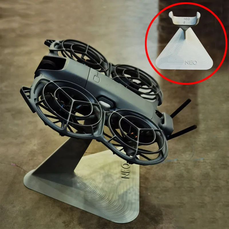 1PCS Minimalist-Style RC Drone Display Stand Desktop Collection Rack Sturdy Triangular Base Decorative Ornament for DJI NEO 2
