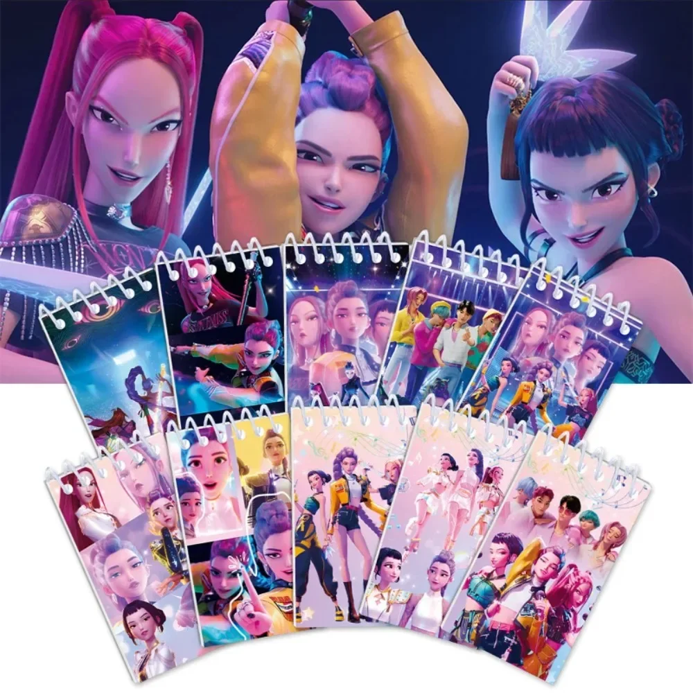 Nuevo cuaderno Kpop Demon Coil, libro de Anime Huntrix, cuaderno decorativo, regalo de fiesta para invitados, suministros de fiesta de cumpleaños, guerrero Kpop