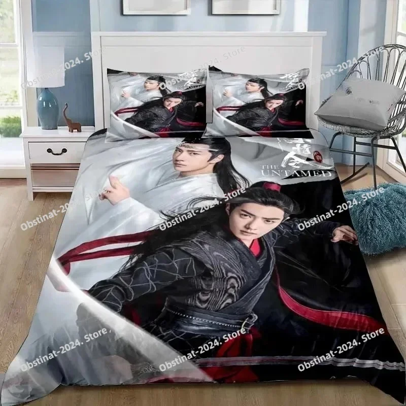 

3D Drama The Untamed Xiao Zhan Wang Yi Bo Bedding Set Single Twin Full Queen King Size Bed Set Adult Kid Bedroom Bedding Gift