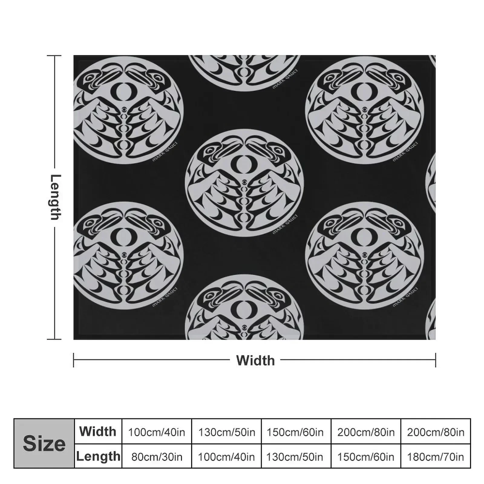 Coast Salish Eagle Throw Blanket for sofa Thermals For Travel Hairys for babies Blankets